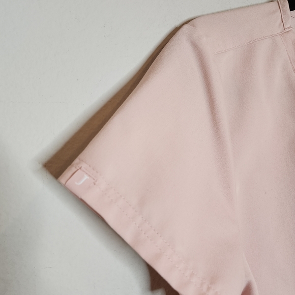 JAANUU 3-pocket V-Neck Pink Scrub Top women's size Large. - Picture 13 of 16
